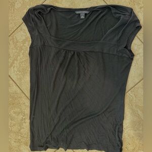 Banana Republic L Black Cute blouse with pretty square neckline